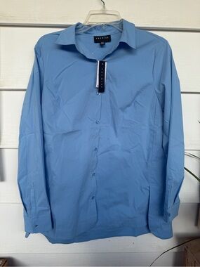 Premise Studio Light Blue Button Down Blouse - NWT Women’s Size Small